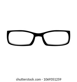 Vector Glasses Icon. Optics logo, Oculist badge, Ophthalmology label, Eyeglasses, Eyesight Vector illustration