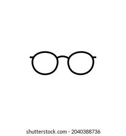 Vector glasses Icon, Simple sun glasses icon, Eyeglasses Icon Vector