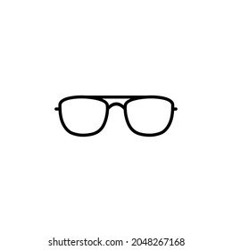 Vector glasses Icon, Simple sun glasses icon, Eyeglasses Icon Vector