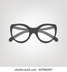 Vector glasses icon. Simple symbol