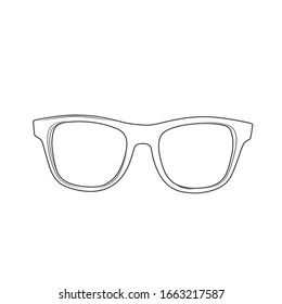 Vector glasses icon. Sunglasses, glasses, isolated on white background. - Vector