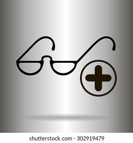Vector Glasses Icon Symbol