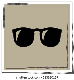 Vector Glasses Icon Symbol