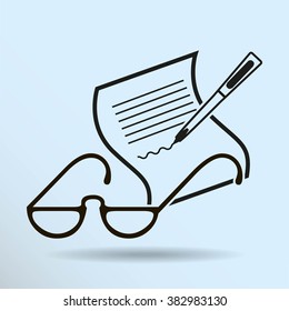 Vector Glasses Icon Symbol