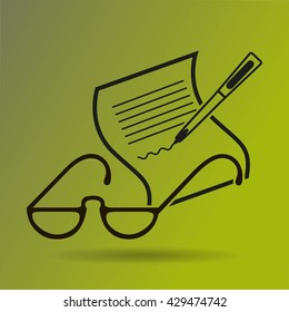 Vector Glasses Icon Symbol