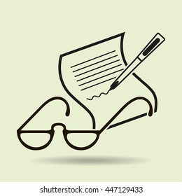 Vector Glasses Icon Symbol