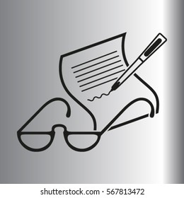 Vector Glasses Icon Symbol