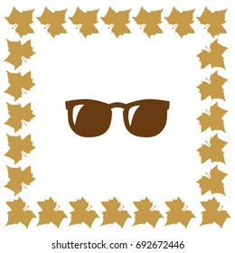 Vector Glasses Icon Symbol