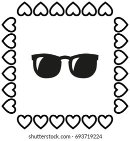 Vector Glasses Icon Symbol