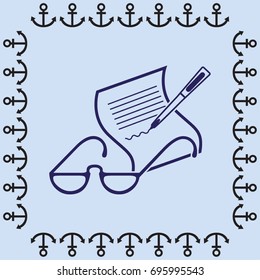 Vector Glasses Icon Symbol