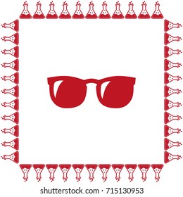 Vector Glasses Icon Symbol