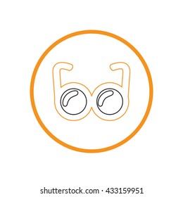 Vector glasses icons 