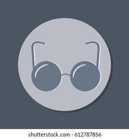 Vector glasses icons 