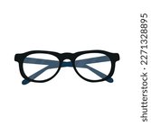 Vector glasses. Illustration icon ,simple design	