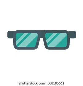Vector glasses isolated on background