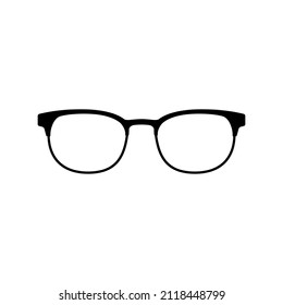 vector glasses isolated on white background