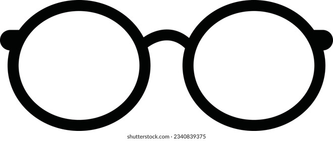Vektorbrillen-Modellsymbole. Sonnenbrille, Brille einzeln auf weißem Hintergrund. Silhouetten. Verschiedene Formen