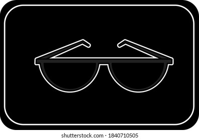 es un vector de gafas, perfecto para logotipos y pegatinas