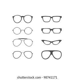 Vector Glasses Shapes Set