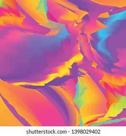 Vector glitch background. Abstract  color background with  trendy gradients.