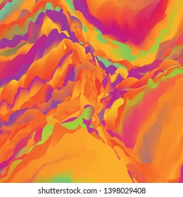 Vector glitch background. Abstract  color background with  trendy gradients.
