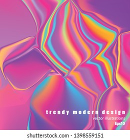 Vector glitch background. Abstract color background with trendy gradients. 