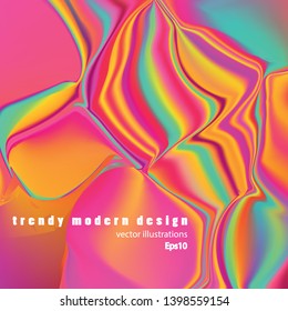 Vector glitch background. Abstract color background with trendy gradients. 