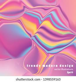 Vector glitch background. Abstract color background with trendy gradients. 