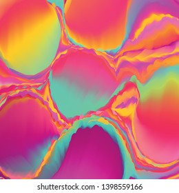 Vector glitch background. Abstract color background with trendy gradients. 