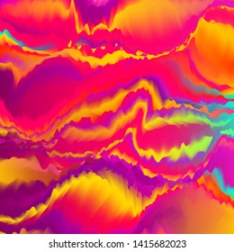 Vector glitch background. Abstract color background with trendy gradients.