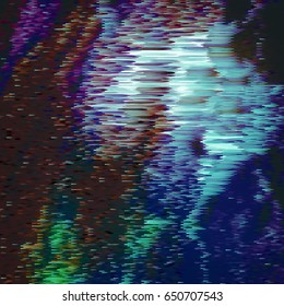 Vector glitch background. Abstract design with distortion effect, great as backgrounds for presentations, book covers, posters, videos, websites.