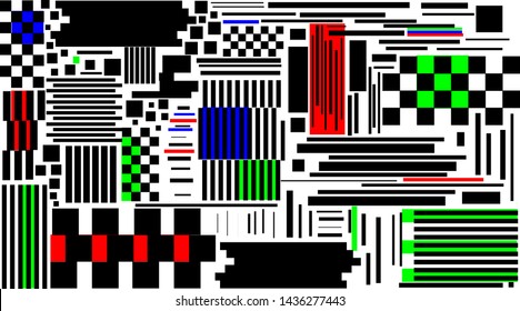 Vector glitch background. colorful backdrop template