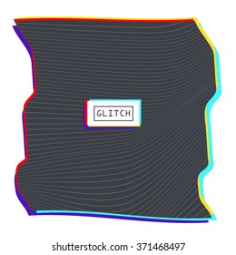 Vector glitch background. Digital image data distortion. Corrupted image vector file. Colorful abstract background for your designs. Chaos aesthetics of signal error. Digital decay.