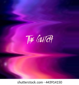 Vector glitch background. Digital image data distortion. Corrupted image vector file. Colorful abstract background for your designs. Chaos aesthetics of signal error. Digital decay.