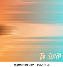 Vector glitch background. Digital image data distortion. Corrupted image vector file. Colorful abstract background for your designs. Chaos aesthetics of signal error. Digital decay.