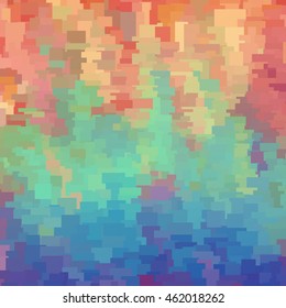 Vector glitch background. Digital image data distortion. Corrupted image vector file. Colorful abstract background for your designs. 