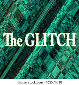 Vector glitch background. Digital image data distortion. Corrupted image vector file. Colorful abstract background for your designs. Chaos aesthetics of signal error. Digital decay.