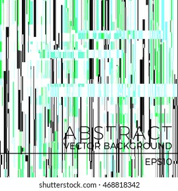 Vector glitch background. Digital image data distortion. Corrupted image vector file. Colorful abstract background for your designs. Chaos aesthetics of signal error. Digital decay.
