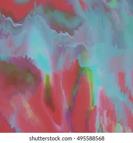 Vector glitch background. Digital image data distortion. Colorful abstract background for your designs. Chaos aesthetics of signal error. Digital decay.