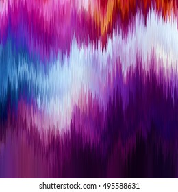 Vector glitch background. Digital image data distortion. Colorful abstract background for your designs. Chaos aesthetics of signal error. Digital decay.