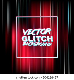 Vector glitch background. Digital image data distortion. Corrupted image video file. Colorful abstract background for your designs. Glitch effect background for your design. Vector EPS10.