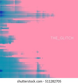 Vector glitch background. Digital image data distortion. Colorful abstract background for your designs. Chaos aesthetics of signal error. Digital decay.
