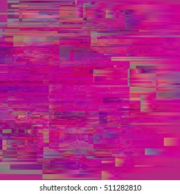 Vector glitch background. Digital image data distortion. Colorful abstract background for your designs. Chaos aesthetics of signal error. Digital decay.