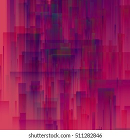 Vector glitch background. Digital image data distortion. Colorful abstract background for your designs. Chaos aesthetics of signal error. Digital decay.