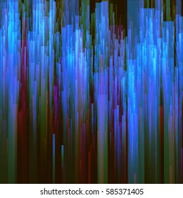 Vector glitch background. Digital image data distortion. Colorful abstract background for your designs. Chaos aesthetics of signal error. Digital decay.