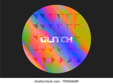 Vector glitch background. Digital image data distortion. Corrupted image vector file. Colorful abstract background. Chaos aesthetics. Signal error. 