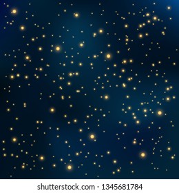 Vector glitter particles background effect for luxury greeting rich card. Star dust sparks