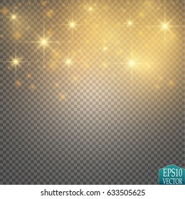 Vector glitter particles background effect for luxury greeting rich card. Star dust sparks

