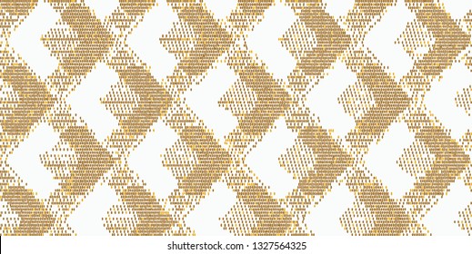 vector, glittering sequin, vector geometric retro lattice seamless pattern