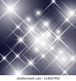 Vector glittering stars (can be used with any background)